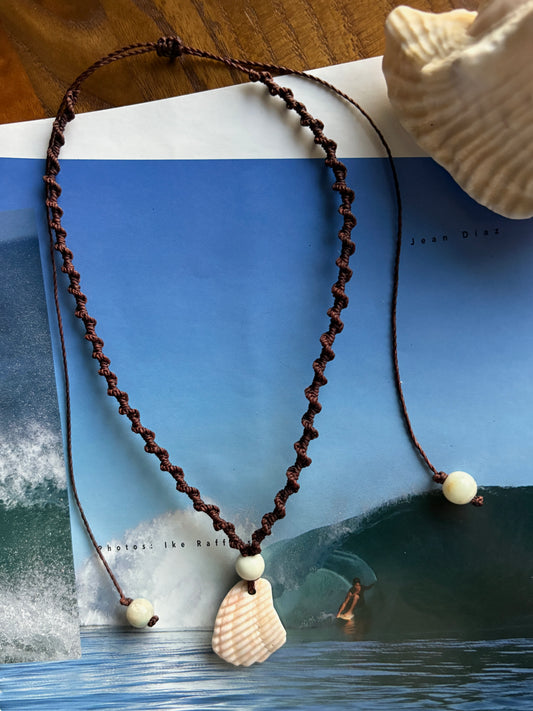 pink scale necklace